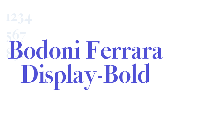 Bodoni Ferrara Display-Bold font download