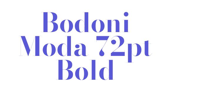 Bodoni Moda 72pt Bold Font Download