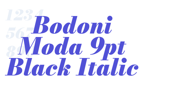 Bodoni Moda 9pt Black Italic font download