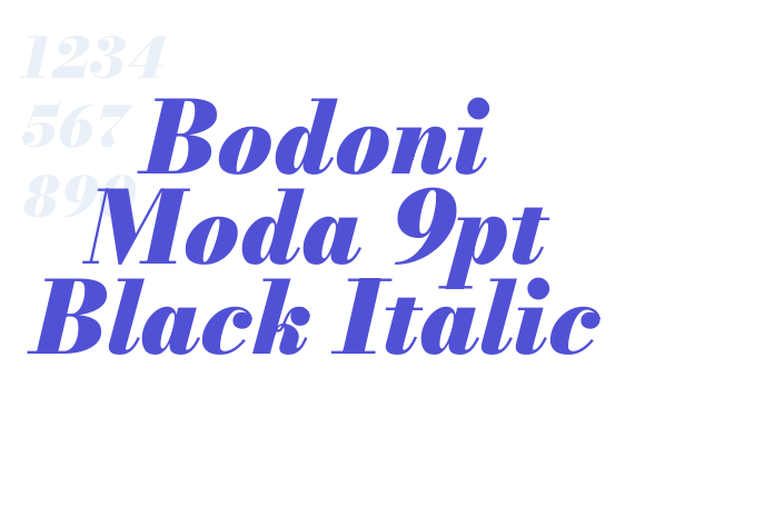 Bodoni Moda 9pt Black Italic font download