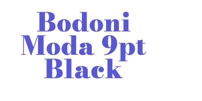 Bodoni Moda 9pt Black Font Download