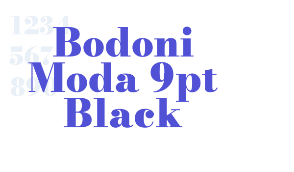 Bodoni Moda 9pt Black font download