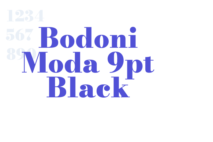 Bodoni Moda 9pt Black font download