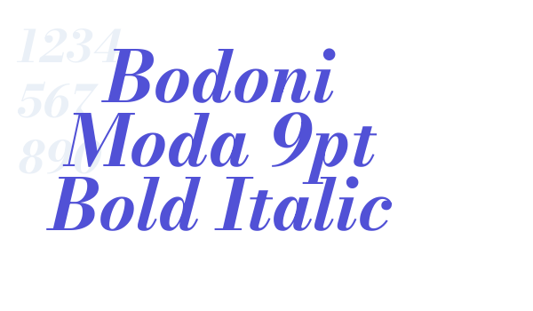 Bodoni Moda 9pt Bold Italic font download