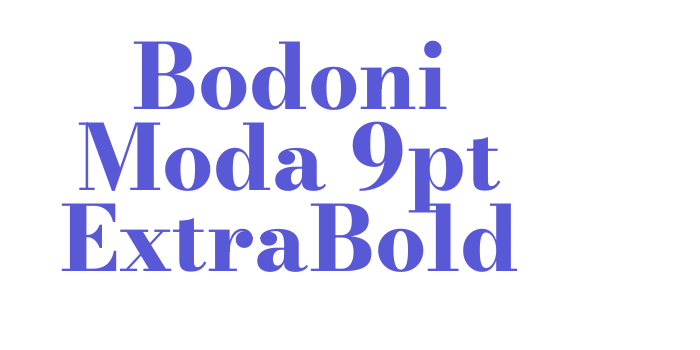 Bodoni Moda 9pt ExtraBold Font Download