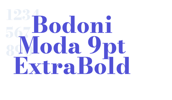 Bodoni Moda 9pt ExtraBold font download