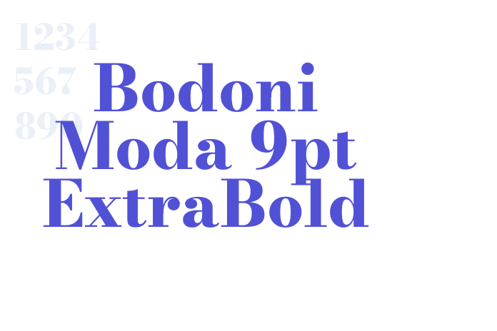 Bodoni Moda 9pt ExtraBold font download