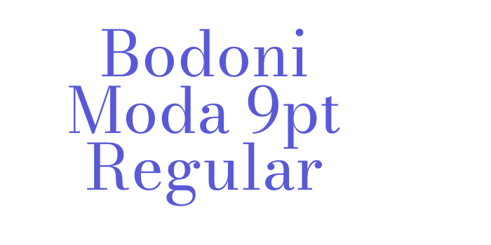 Bodoni Moda 9pt Regular Font Download