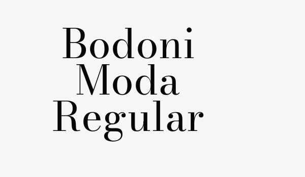 Bodoni Moda Regular Font