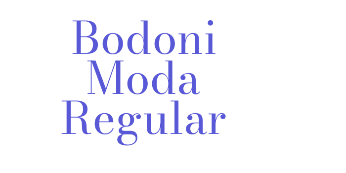 Bodoni Moda Regular Font Download