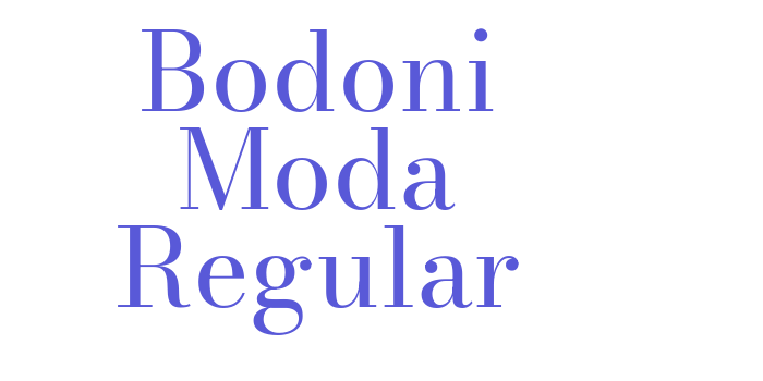 Bodoni Moda Regular Font