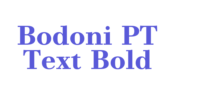 Bodoni PT Text Bold Font Download