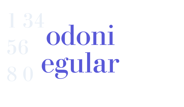 Bodoni Regular Font