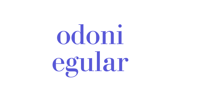 Bodoni Regular Font