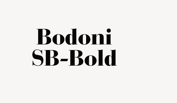 Bodoni SB-Bold Font