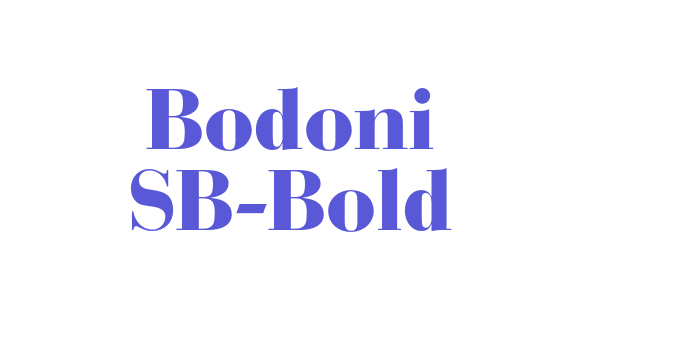 Bodoni SB-Bold Font Download