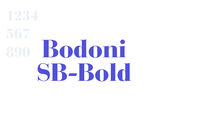 Bodoni SB-Bold font download