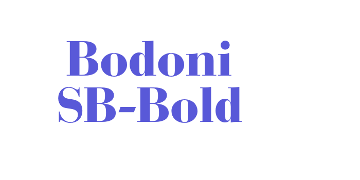 Bodoni SB-Bold Font