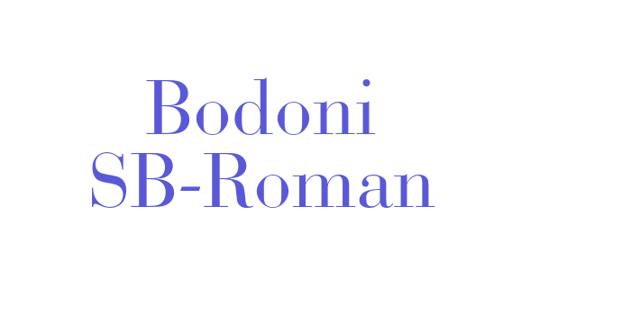 Bodoni SB-Roman Font Download