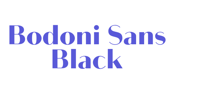 Bodoni Sans Black Font Download