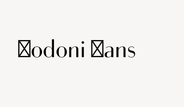 Bodoni Sans Font