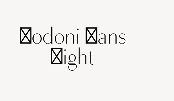 Bodoni Sans Light Font