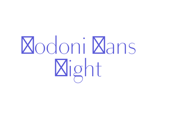 Bodoni Sans Light Font