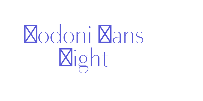 Bodoni Sans Light Font Download