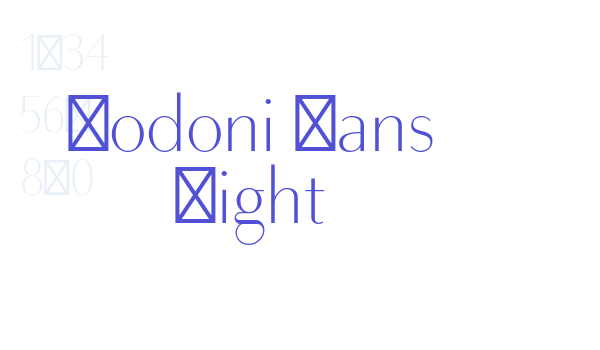 Bodoni Sans Light font download