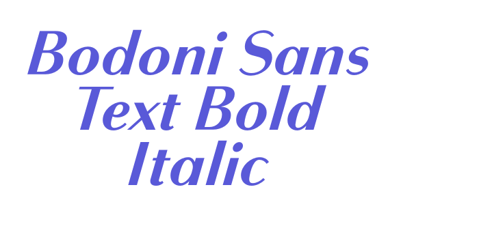 Bodoni Sans Text Bold Italic Font Download