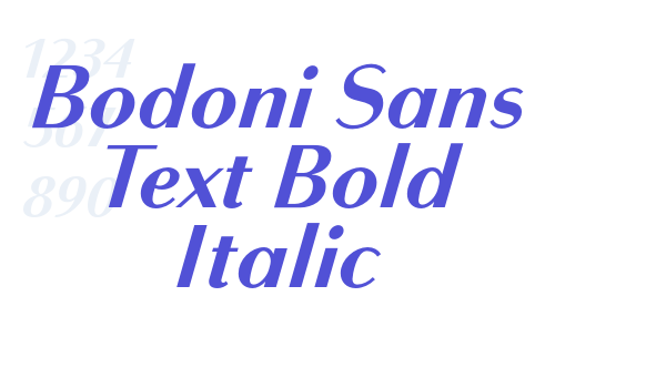 Bodoni Sans Text Bold Italic font download