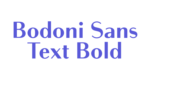 Bodoni Sans Text Bold Font Download