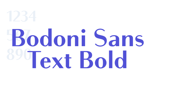 Bodoni Sans Text Bold font download