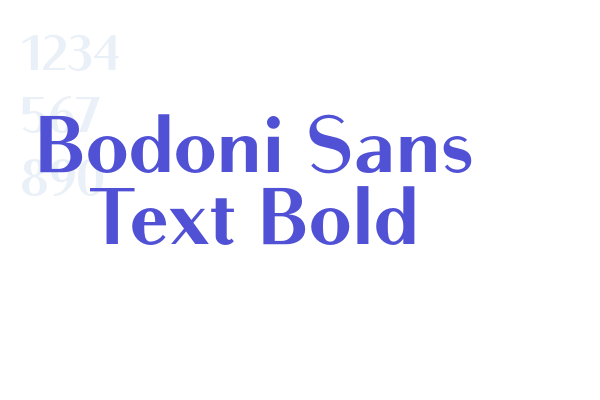 Bodoni Sans Text Bold