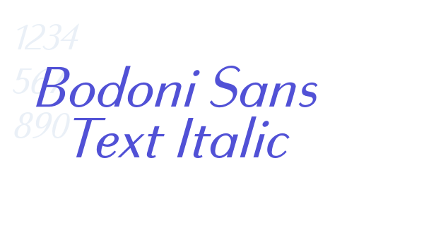 Bodoni Sans Text Italic font download