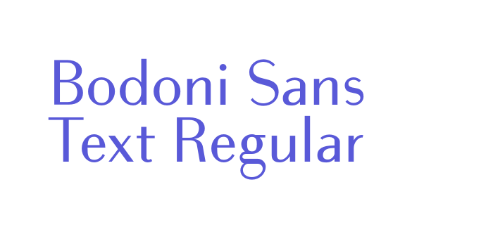 Bodoni Sans Text Regular Font Download