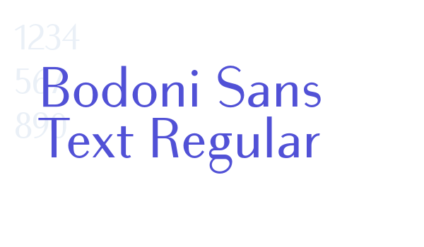 Bodoni Sans Text Regular font download