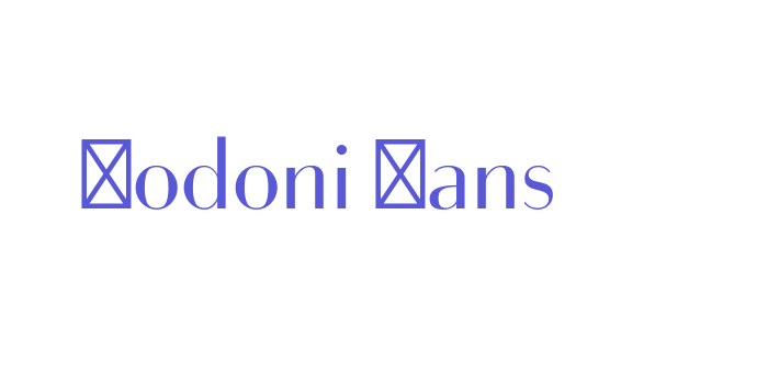 Bodoni Sans Font Download