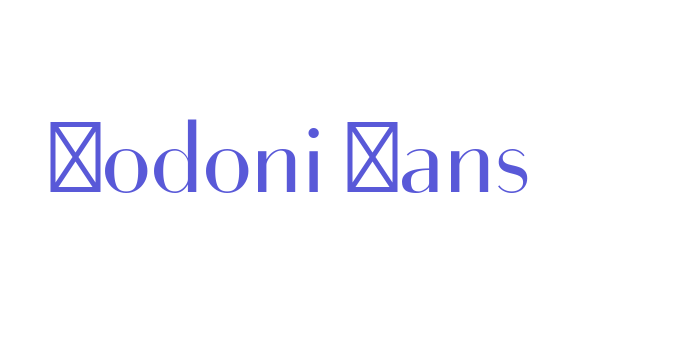 Bodoni Sans Font