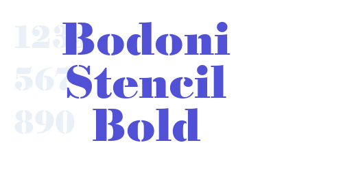 Bodoni Stencil Bold-font-download