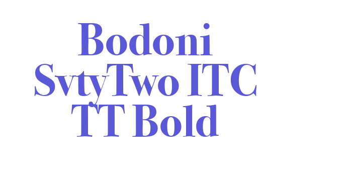 Bodoni SvtyTwo ITC TT Bold Font Download