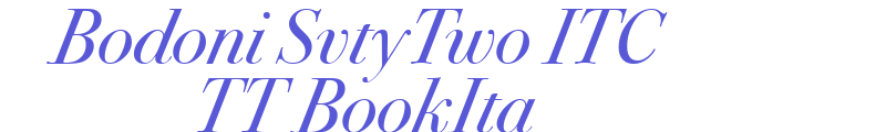 Bodoni SvtyTwo ITC TT BookIta