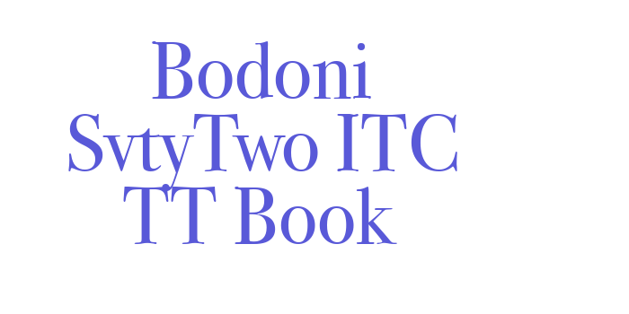 Bodoni SvtyTwo ITC TT Book Font Download