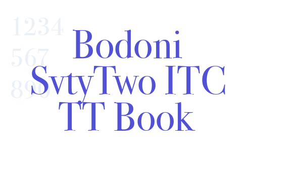 Bodoni SvtyTwo ITC TT Book font download