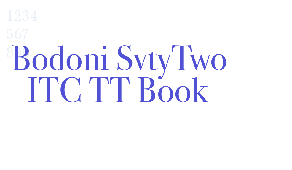 Bodoni SvtyTwo ITC TT Book-font-download