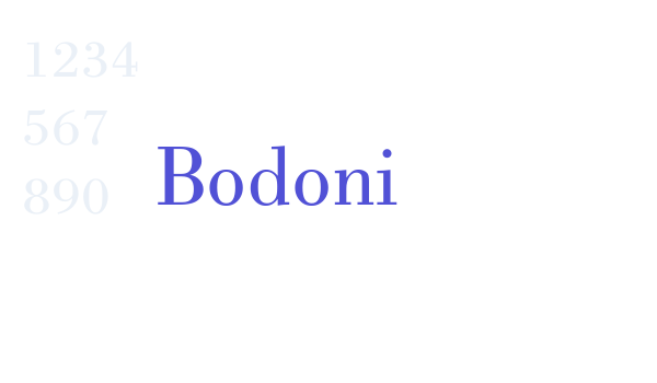 Bodoni font download