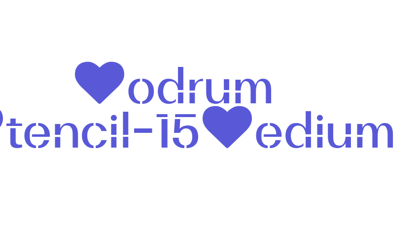 Bodrum Stencil-15Medium Font