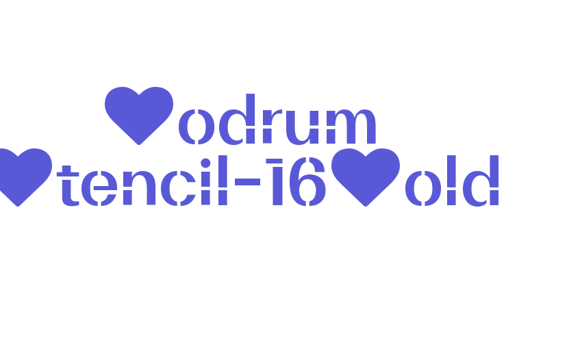 Bodrum Stencil-16Bold Font