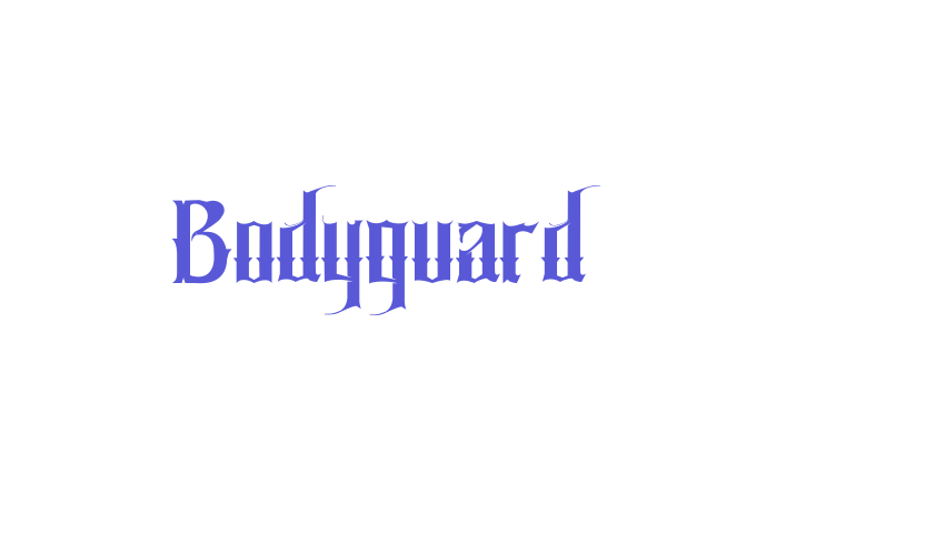 Bodyguard Font