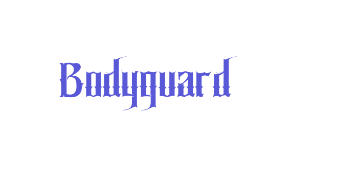 Bodyguard Font Download